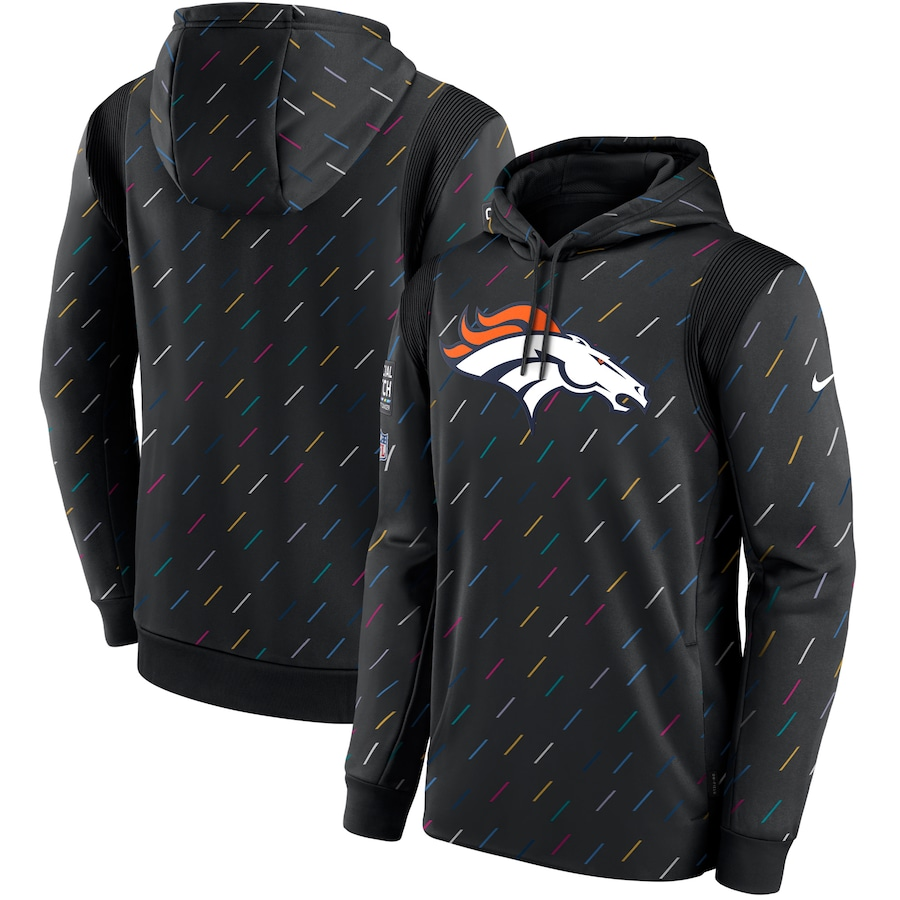 Women NFL Denver Broncos 2025 Nike black hoodie->women nfl jersey->Women Jersey